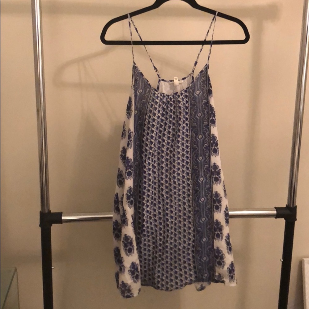 Soft by Joie blue and white patterned dress